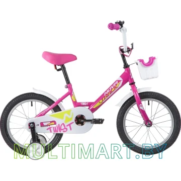 Детский велосипед Novatrack Twist 161TWIST.PN20 (розовый/белый, 2020)